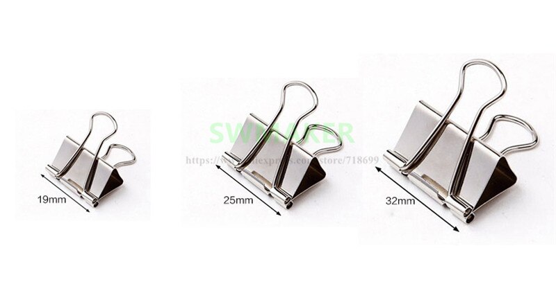 1pcs 15mm/19mm/25mm/32mm/41mm/50mm Foldback Bulldog Glass Bed Clip for DIY Reprap Ender-3 Pro CR20 A8 3D Printer