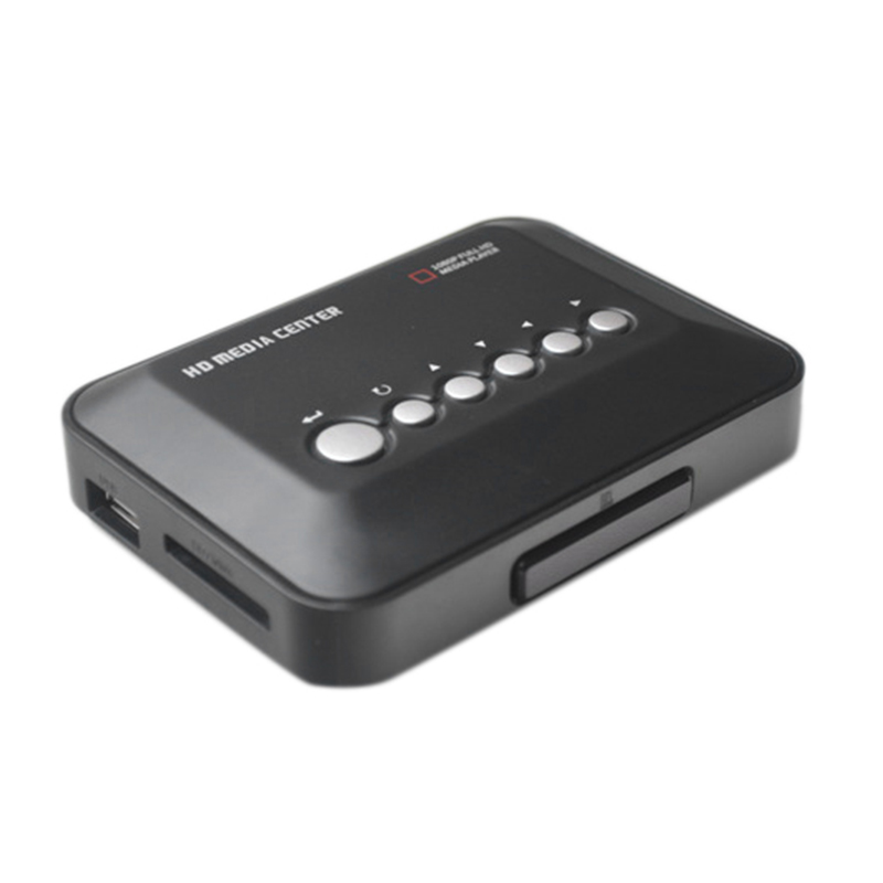 USB 3.0 1080P HD Media Player for TV 2.5 Inch SATA HDD Player Support 1TB Select Time Play Function with EU Plug