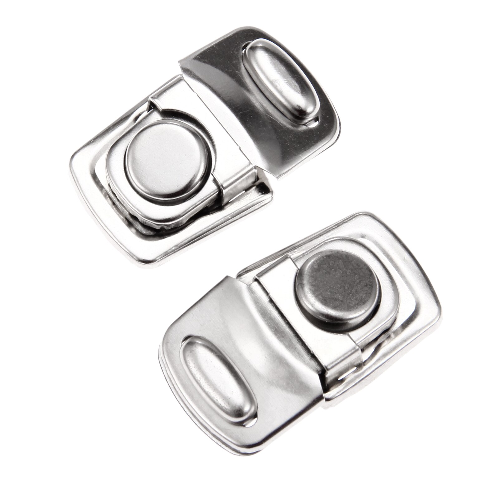 10/2Pcs Silver Bag Clasps Metal Box Lock Buckles Hasp Latch Jewelry Case Wine Boxes DIY Handmade Bags 28*45mm/1.10*1.77in