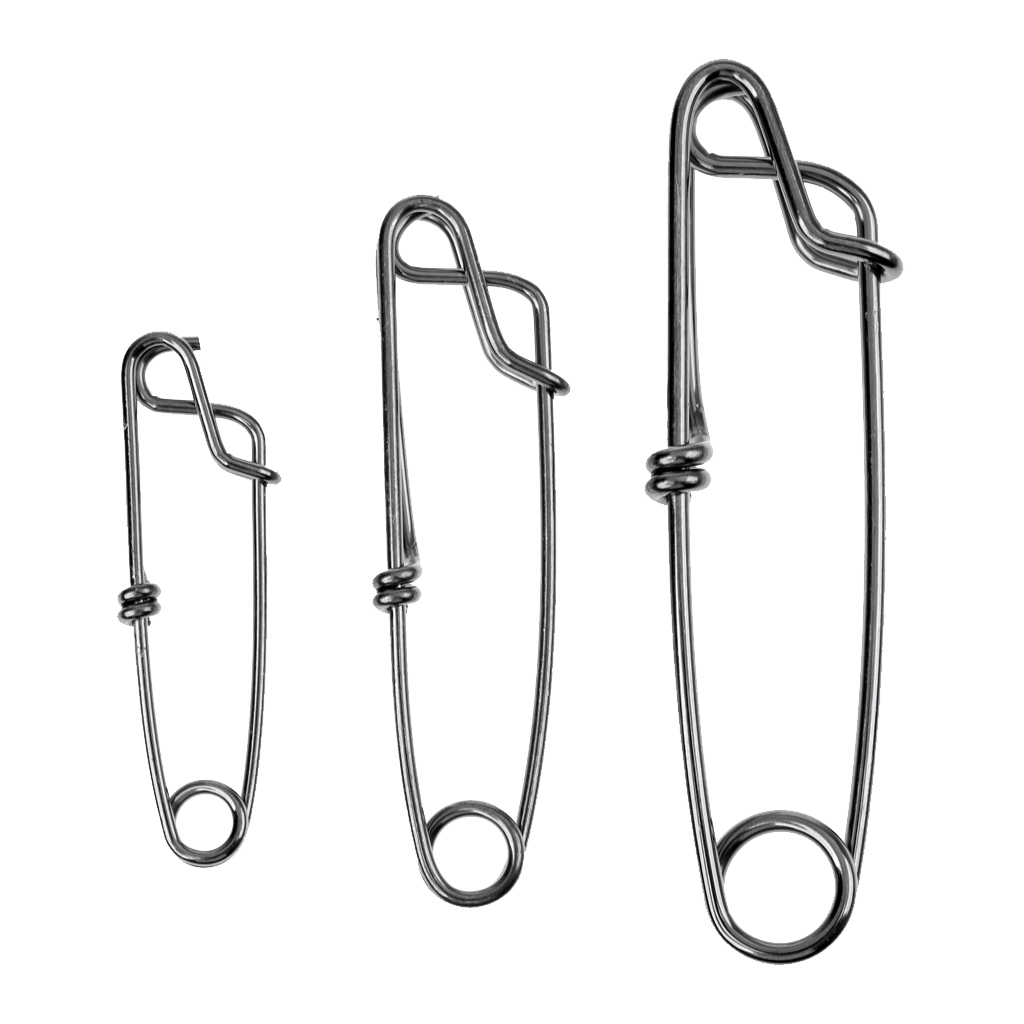 10 piezas mar barco de pesca con palangre encaje larga línea de Clip para atún/60/80/100mm Acero inoxidable fuerte