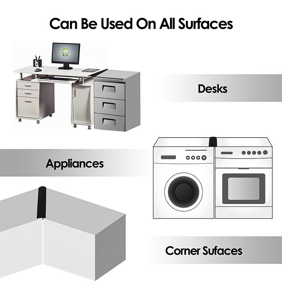 Kitchen Silicone Stove Counter Gap Cover Set of 2 Heat Resistant Stove Gap Fillers Oil and Grease Proof Sealing Strip Stove-top