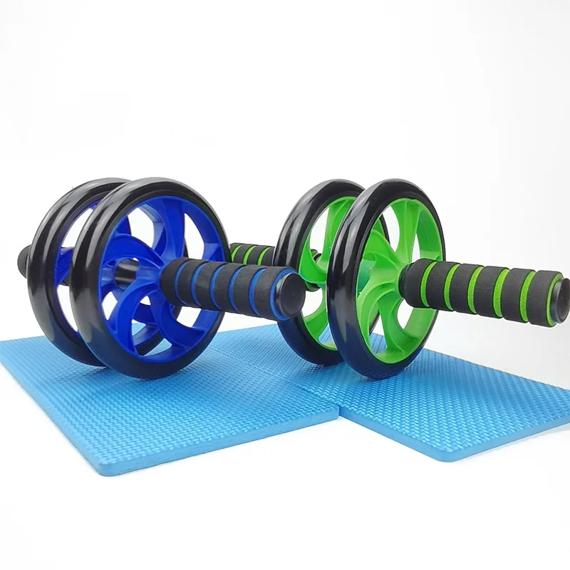 16 Inches Power Wheels Roller Machine Push- Rack Workout Gym Abdominal Muscle Trainer Two-wheeled Three-wheeled Squat machine