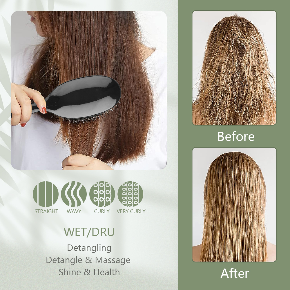 ARLANY-cepillo de pelo con cerdas de jabalí, peine de masaje, herramienta de Peinado, accesorios de salón de belleza, herramienta para extensiones de cabello de peluquería
