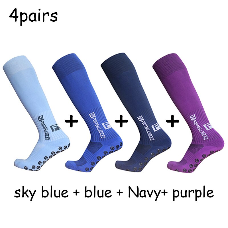 Long FS Football Socks Non-slip Silicone Sole Compression and Breathable Professional Football Socks: mix3