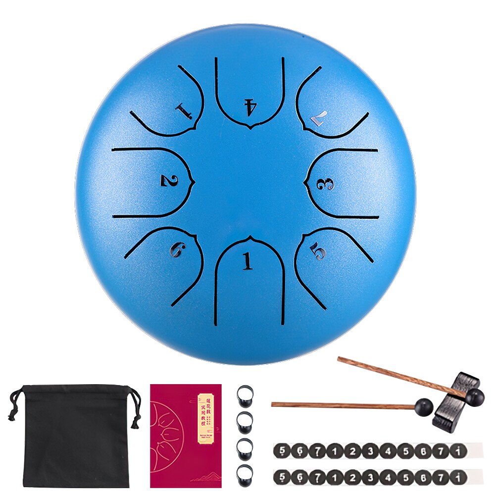 Hvru – tambour éthéré 6 pouces, 8 tons, série haut de gamme, Instruments de Percussion, réglage C, pour adultes et enfants,: 08(6 inch)