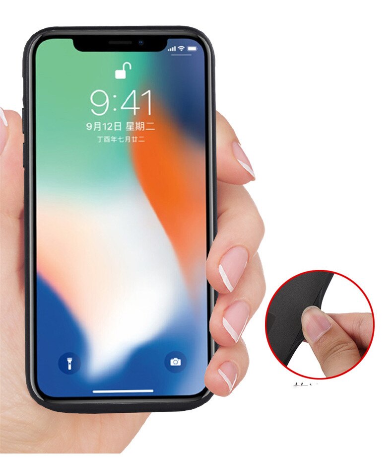 shockproof Battery Case For iPhone Xs Max Backup Power Bank Charging Cases For iPhone XR X XS Battery Charger Case Stand Cover