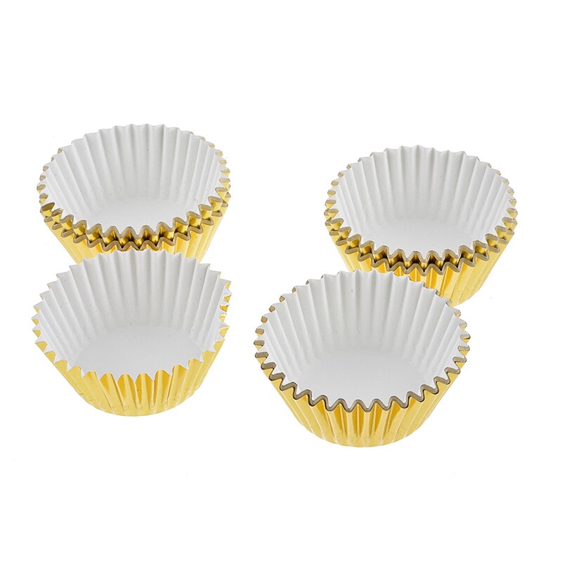 Mini rainbow 100pc cupcake liner bagekop cupcake papir muffin etuier kage æske æggetærter bakke køkken tilbehør værktøj