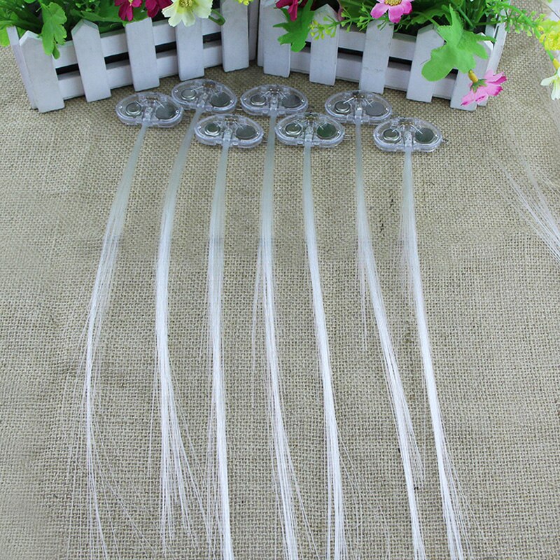 5Pcs Flash LED Hair Light Emitting Fiber Optic Braid Plait Luminous Hair Wig KTV Halloween Hair Accessories Party Prom Supplies