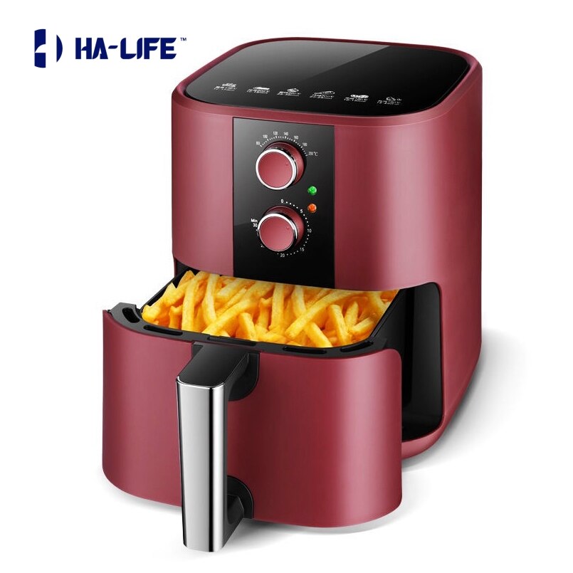 HA-Life Air Fryer Automatic Power-off Oil-free Fryer Multifunctional Circulating Air 5L Non-stick Coating Air Fryer For Home