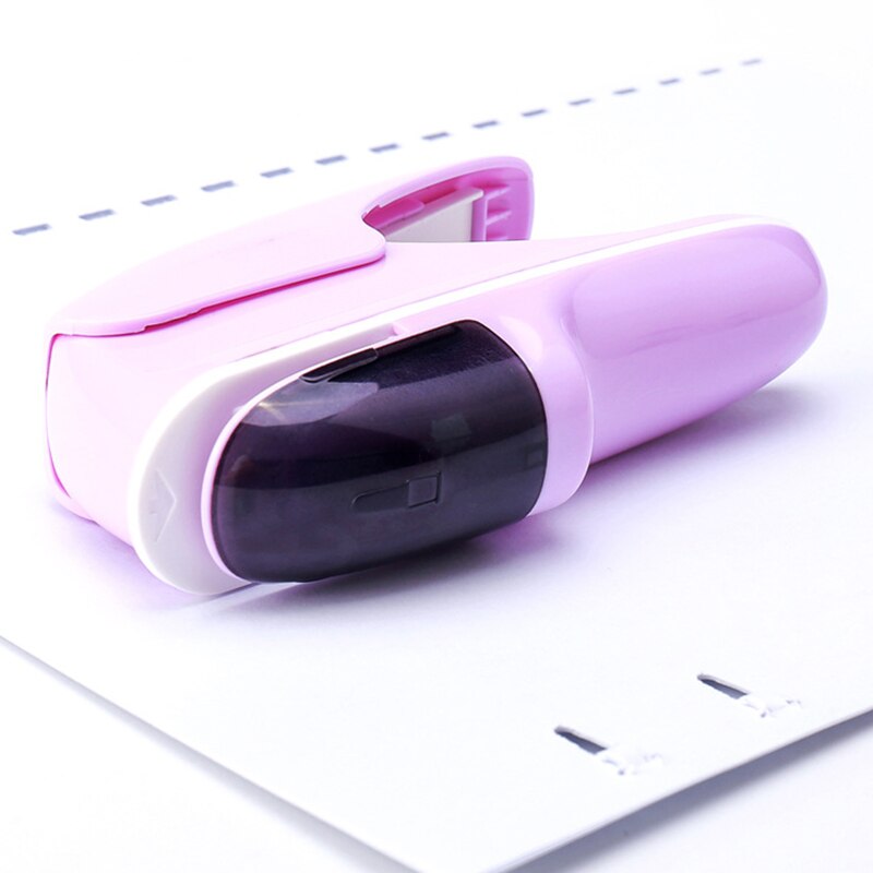 KW-TRIO Mini Safe Stapler Stapleless Without Staples Stapler 7 Sheets Capacity Paper Stapler Office Bookbinding Supplies