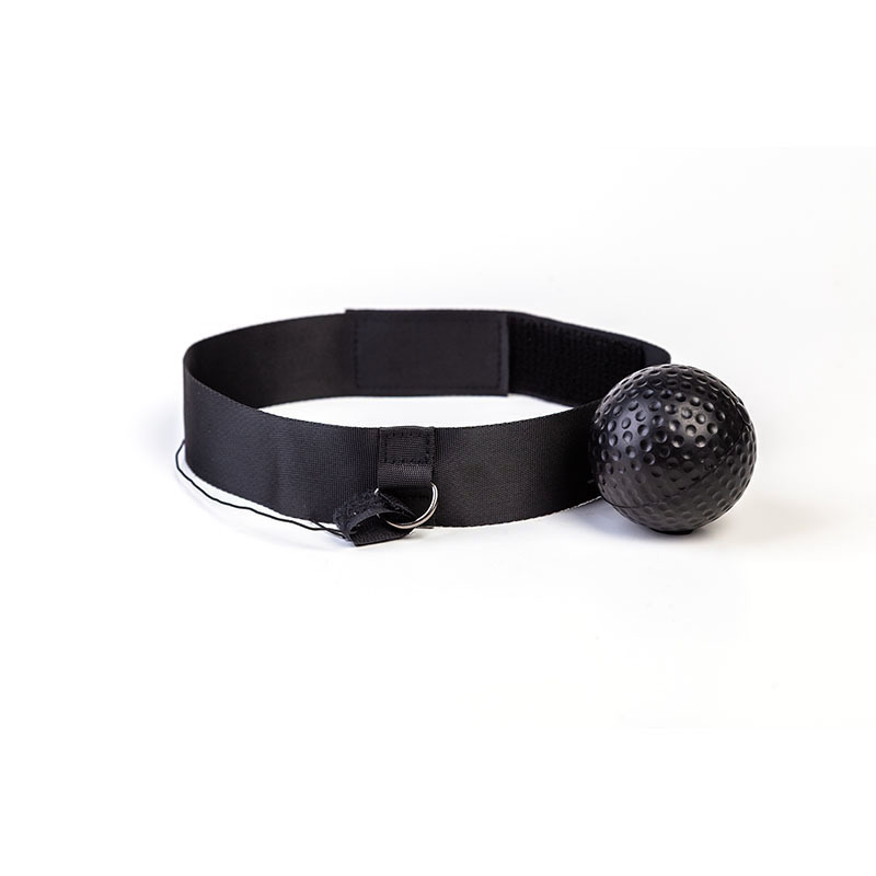 1 balle de vitesse de boxe PC, balle de réaction d'entraînement, balle de boxe de tête, balle d'exercice de coordination, balle de décompression d'évent,: Black