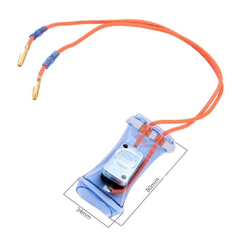 Refrigerador bimetálico de repuesto, termostato de descongelación, CA 250V, 10A-7 Celsius, 7 grados, 2 cables