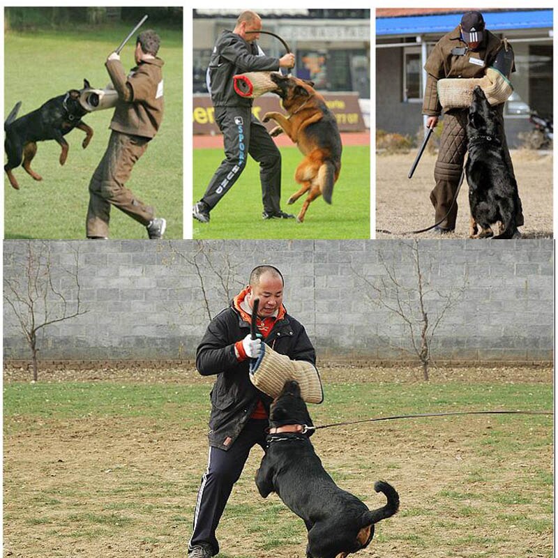 Soft Leather Dog Train Cane Bendable Training Sticks Hit Dog Guide Supplies Pet Rods for Police K9 Schutzhund German Shepherd
