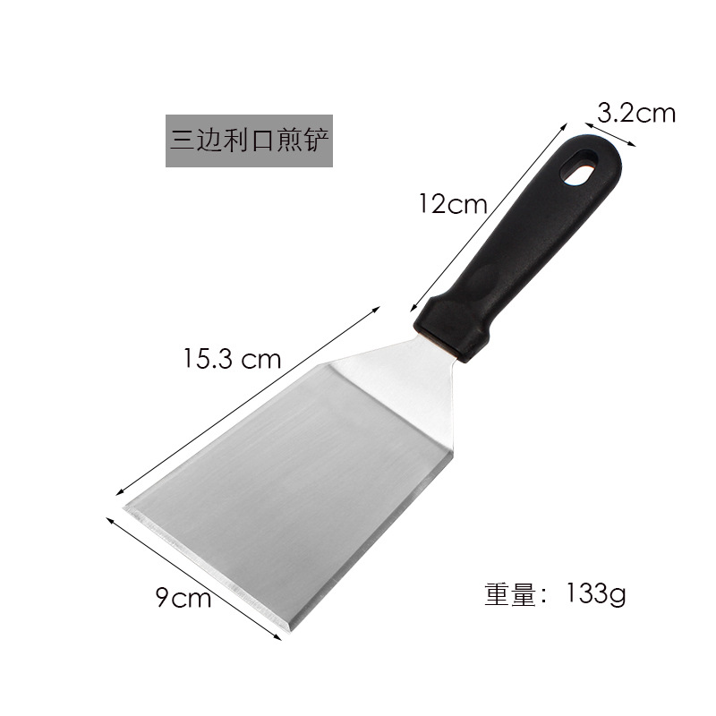 Edelstahl Steak Gebratene Schaufel Grill Werkzeug Kochschaufel Flipper Bratpfanne Zubehör Werkzeug Spachtel & Schaber: verrotten