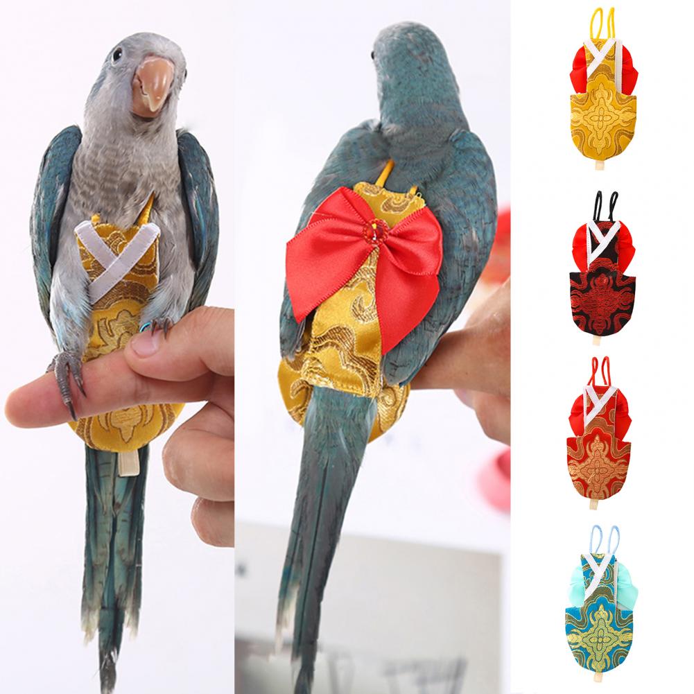 Wasbare Duurzaam Papegaai Vogel Nappy Kleding Te Dragen Vogel Luier Strik Pet Accessoires