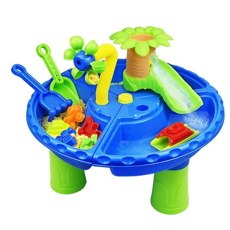 Children&#39;s Beach Toy Set Play Sand Toys Kids Summer Beach Table Baby Water Sand Digging Tools for Seaside Swimming Pool