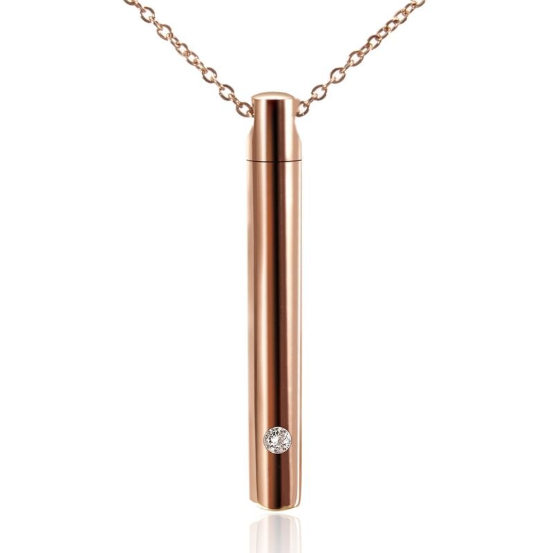 Cylinder Pet Cremation Urns Necklace Stainless Steel Ash Memorial Container Hold
