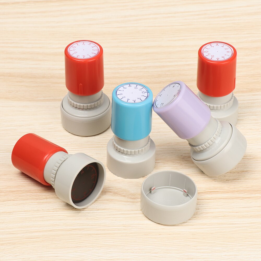 1pc Clock Stamp Teaching Tools for Kids Learning on Watch Multiple Style Student Teaching Tools Seal for Primary school supplies