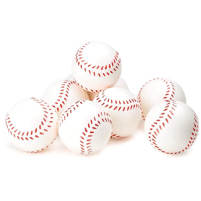 Baseball 2.5-Inch Foam Squeeze Balls For Stress Relief, Relaxable Realistic Baseball Sport Balls(12Pcs)