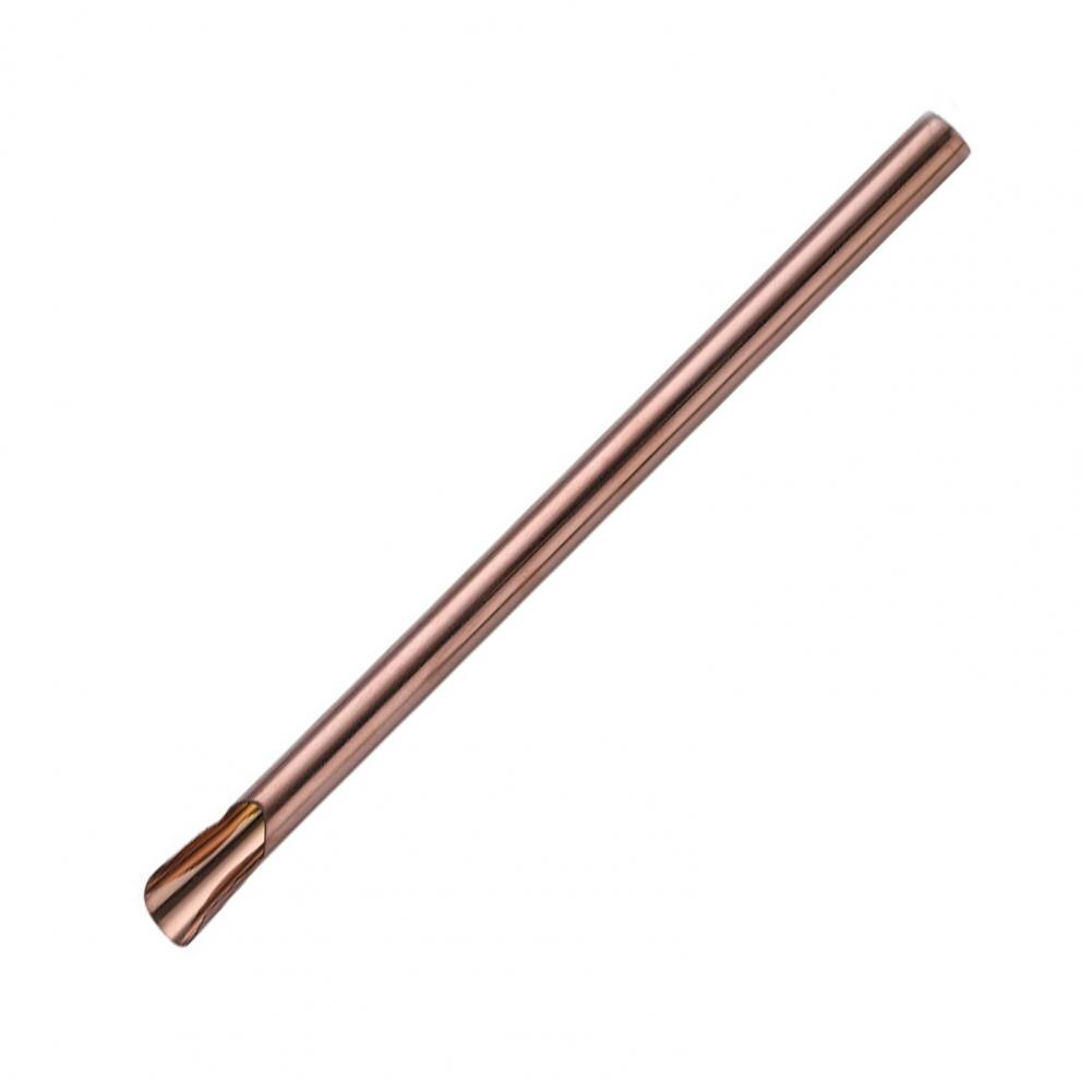 Drinking Straw Eco-friendly 2 in 1 Function Stainless Steel Colorful Drinking Straws for Home Party Supplies Bar Accessories: Rose Gold