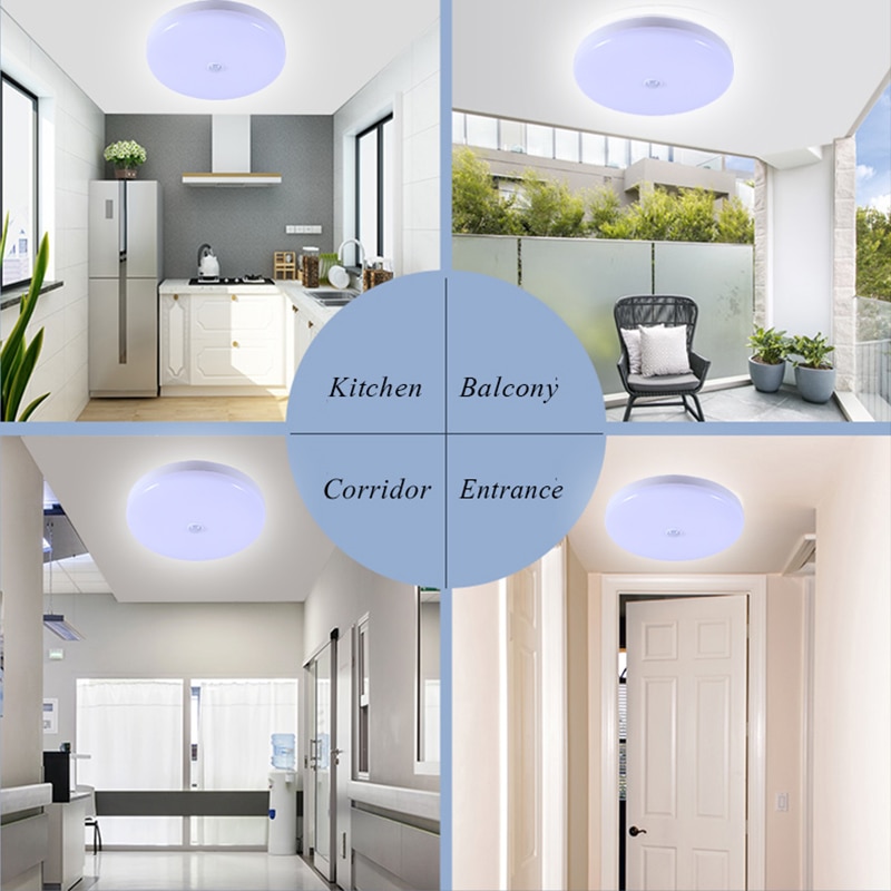 Ceiling Lighting Motion Sensor/Human induction Smart PIR led ceiling lights Fixture Bathroom Aisle Stairs Balcony Ceiling lamps