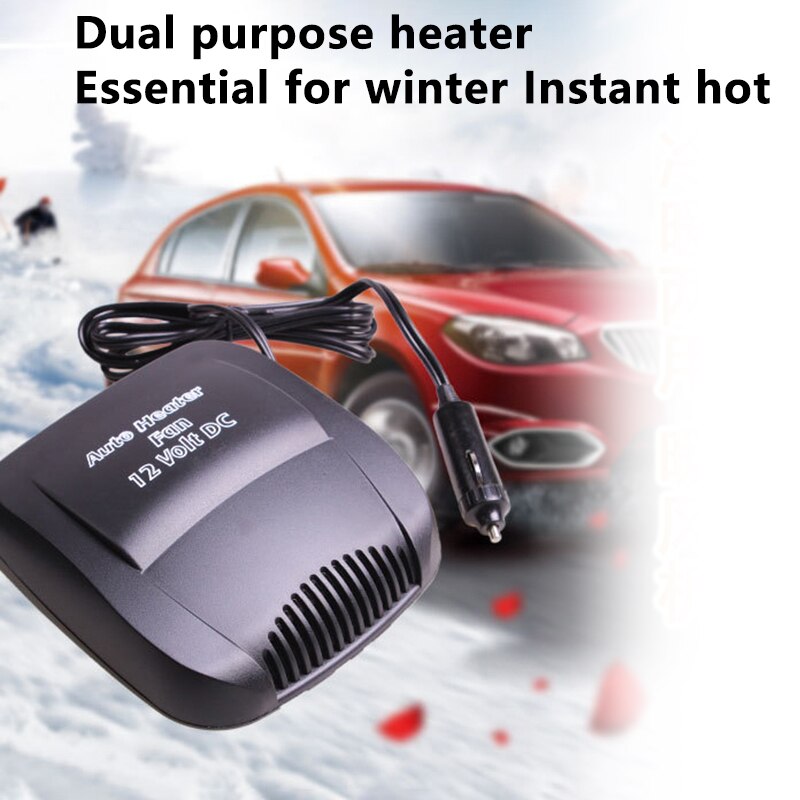 12V 2-In-1 Auto Heater Voertuig Sneeuw Defogger Air Ontdooier Voorruitverluchting Verwarming & Koelventilator Met C-Igarette Aansteker