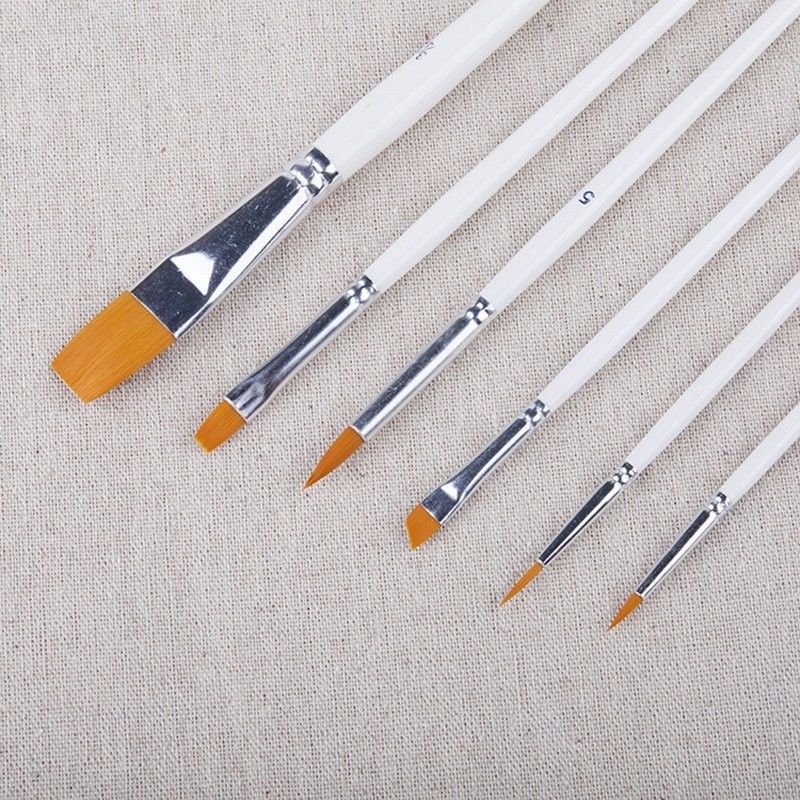 Painting Set 6pcs/set Acrylic Oil Watercolors Artist Paint Brushes