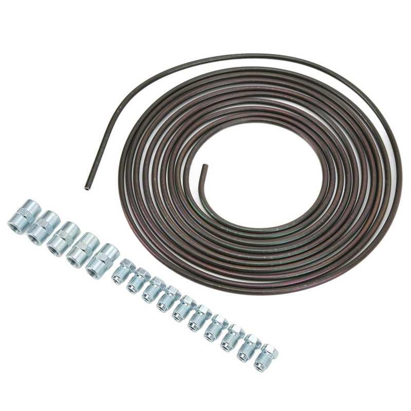 Fuel Pipe 16.4ft Long Brake Oil Line Flexible Anti Wear Rustproof for Hydraulic Braking System