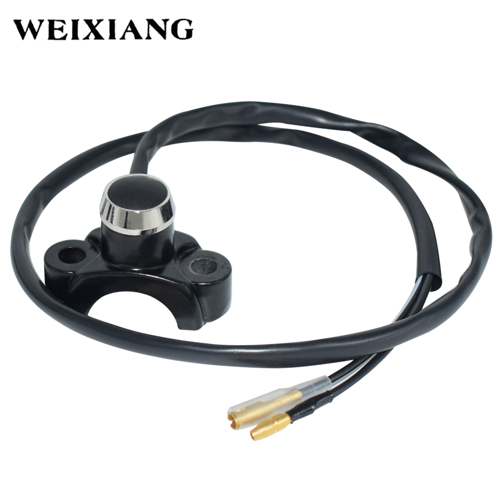 Aluminum Alloy Motorcycle Horn Button Power Start Switch Memontary Button Motorcross Handlebar Mount Switches