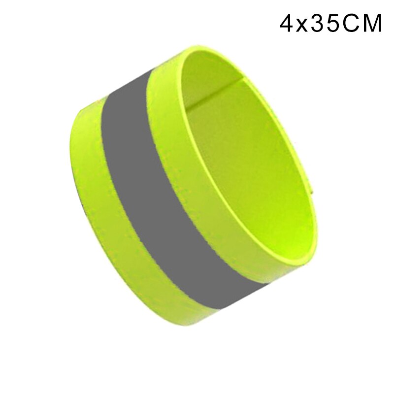 Banda reflectante brazo Correa seguro para deportes al aire libre ciclismo carrera nocturna y T8: 4cmx35cm