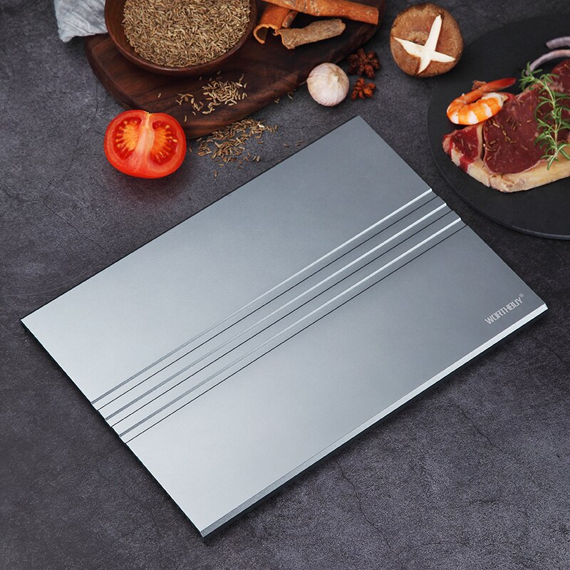 Meat Fast Defrosting Tray Fish Forzen Food Defrost Tray Defrosting Tray Defrost Plate Plaque De Cuisson Thawing Trays EA6JDB