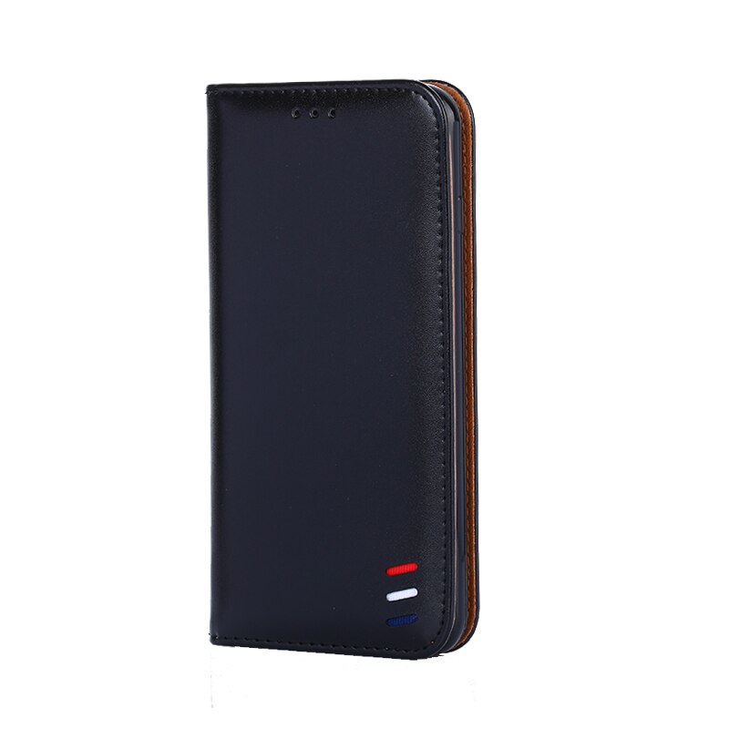 Funda tipo billetera para Huawei Honor 7A, funda para teléfono Honor 7C, Funda de cuero de lujo con soporte para libro, funda con tapa, funda para Huawei 7A Pro 7C: Honor 7C (5.9inch) / Negro