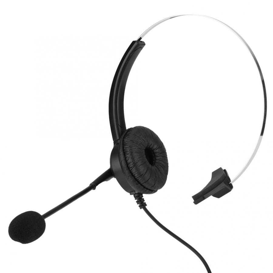 Noise Cancelling Call Center Headset Comfortable Wearing Lossless Sound Telephone Headset 2.5mm Call Center Headset