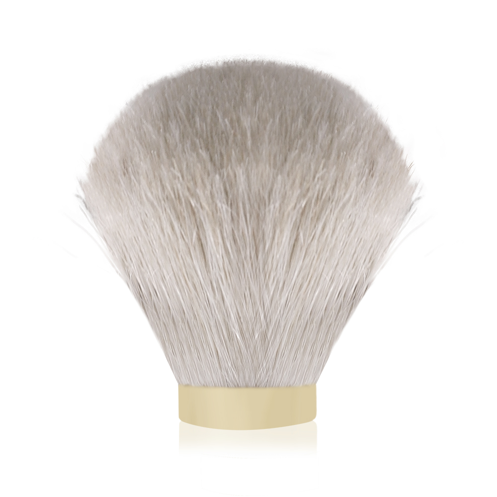 Gdmg brush-beige paardenhaar scheerkwast met knoop, geschikt voor een comfortabele natte scheerbeurt en baardverzorging.: Blauw