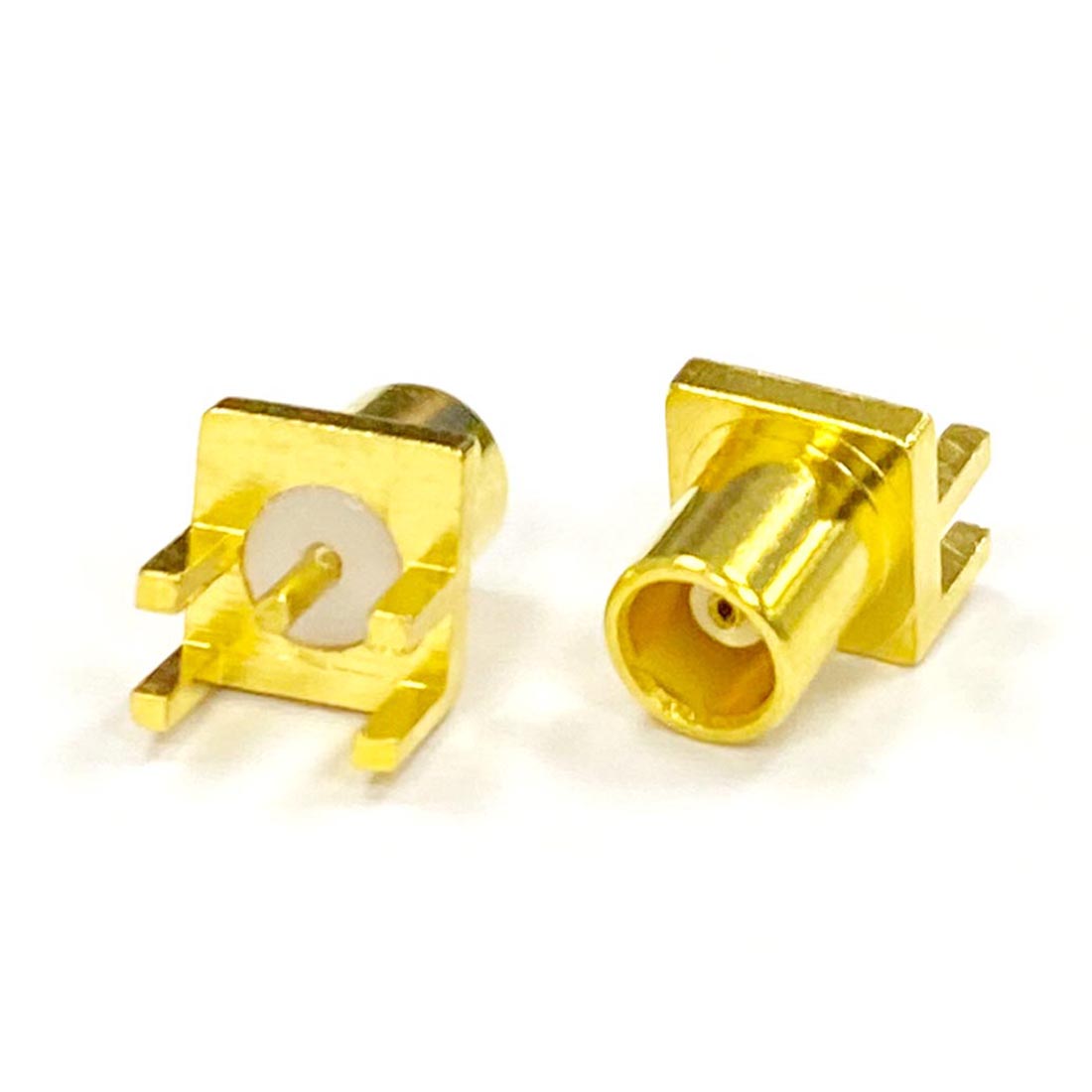 1PC MCX Female Jack RF Coax Connector Edge PCB Mount Straight Goldplated