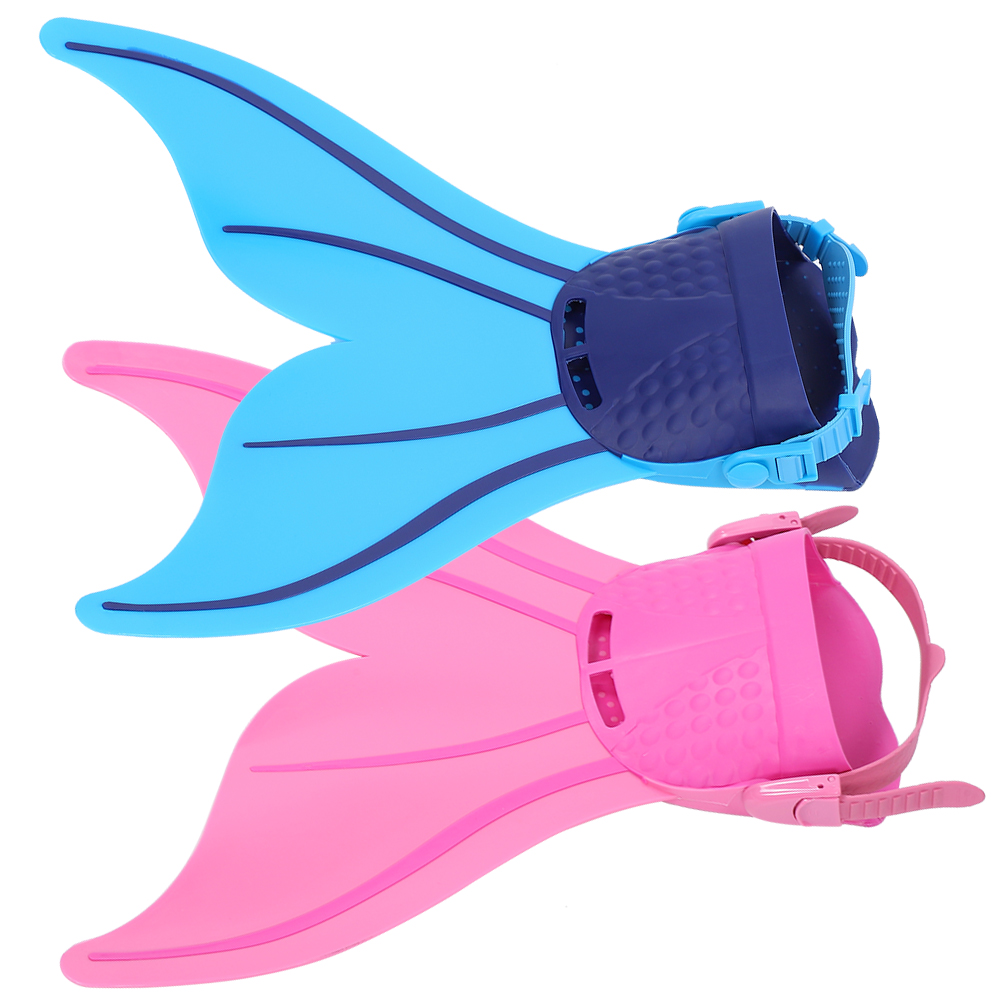 Kids Swimming Fins Children Training Flipper Mermaid Swim Fin Swimming Foot Flipper Diving Feet Tail For Children Water Sport