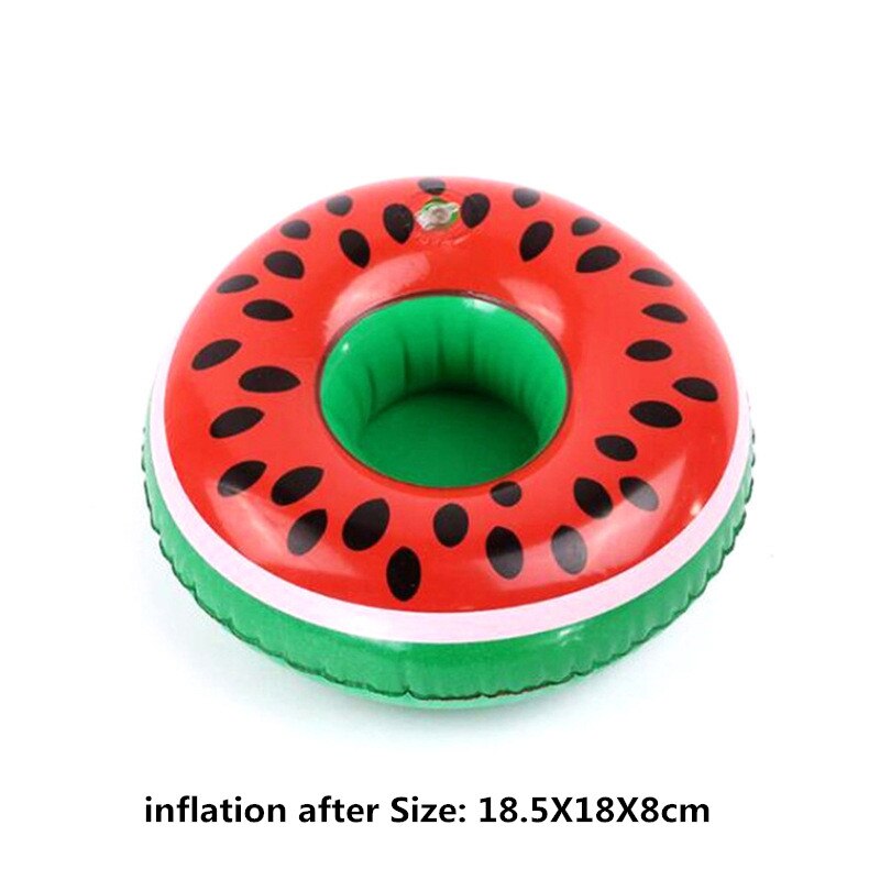 Decoración de de Flamenco de unicornio, copa de bebida inflable flotante, decoración de hawaiana, decoraciones para de cumpleaños para niños: watermelon