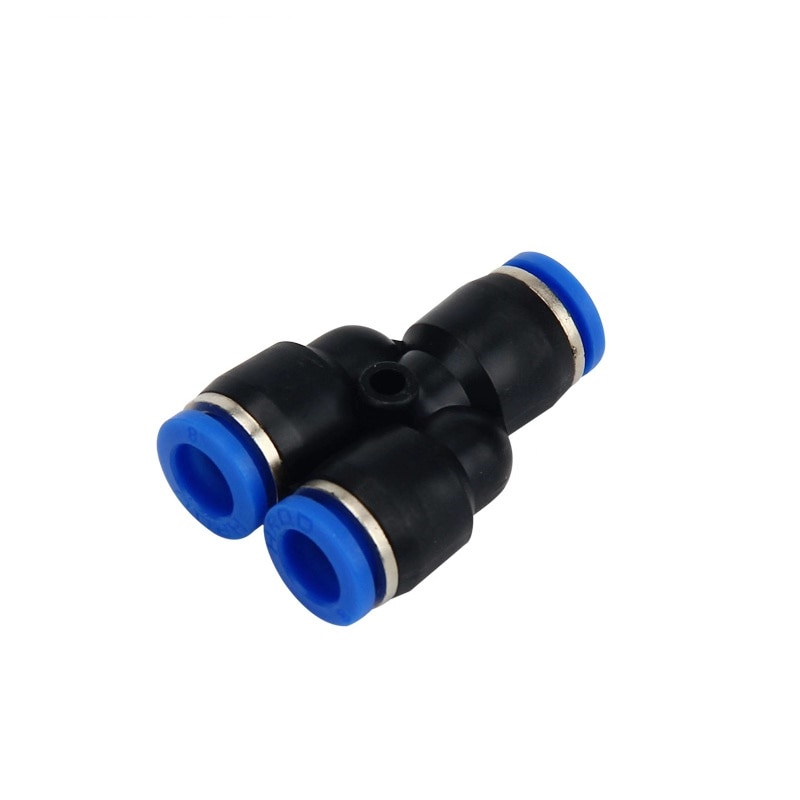 3 Way Port Y Shape Air Pneumatic 12mm 8mm 10mm 6mm 4mm OD Hose Tube Push in Gas Plastic Pipe Fitting Connectors Quick Fittings
