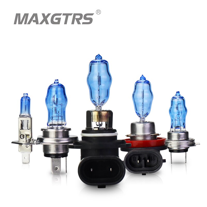 2x h1 h3 h7 h4 h8 h11 9005 9006 h27 881 880 100w 4300k/3000k bil hod halogen tåkelys pærer lamper erstatning hovedlys