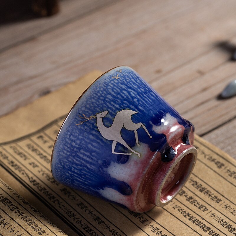 Kung fu tekopp enkelt keramisk tekopp te kopp mester kopp enkelt kopp personlig grov keramikk antikk tekanne tekopper: Tekopp a