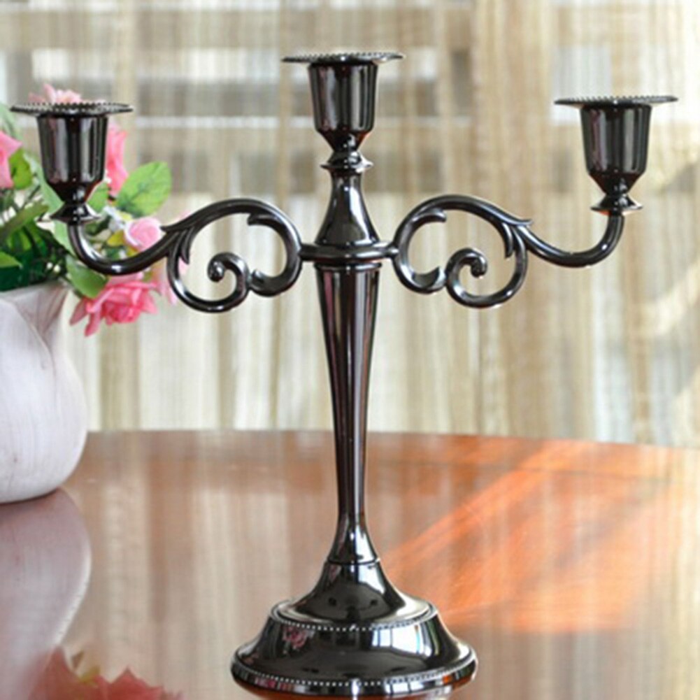 Candle Holder Retro 3/5-Arm Metal Metal Pillar Candle Holders Candlestick Wedding Decoration Stand Mariage Home Decor Candelabra