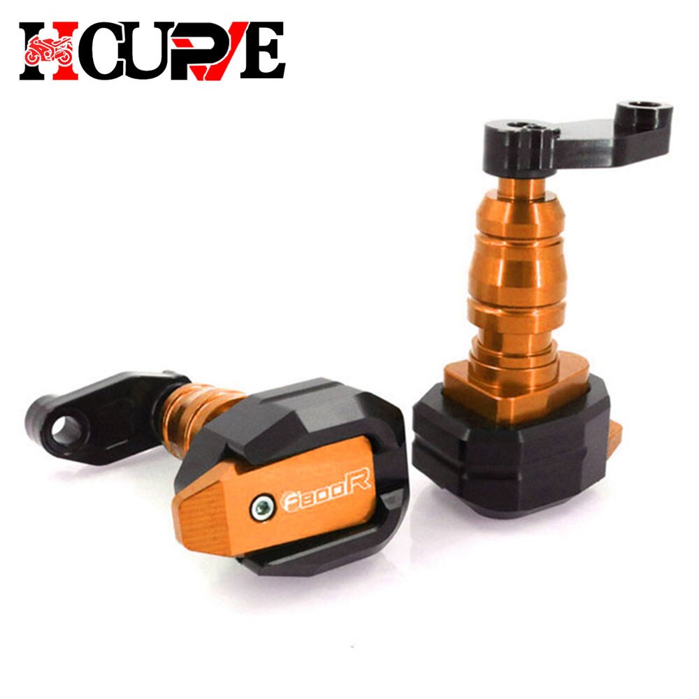 Cadre de Protection Contre les Chutes de Moto CNC, Protection de Carénage Coulissant, Tampon Anti-Crash pour F800R F 800R F800 R: Champagne