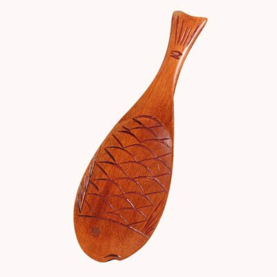 1pc söta fiskar form bambu ris skopa sked servis kök träsked matlagningsredskap verktyg användbart 1060b: D