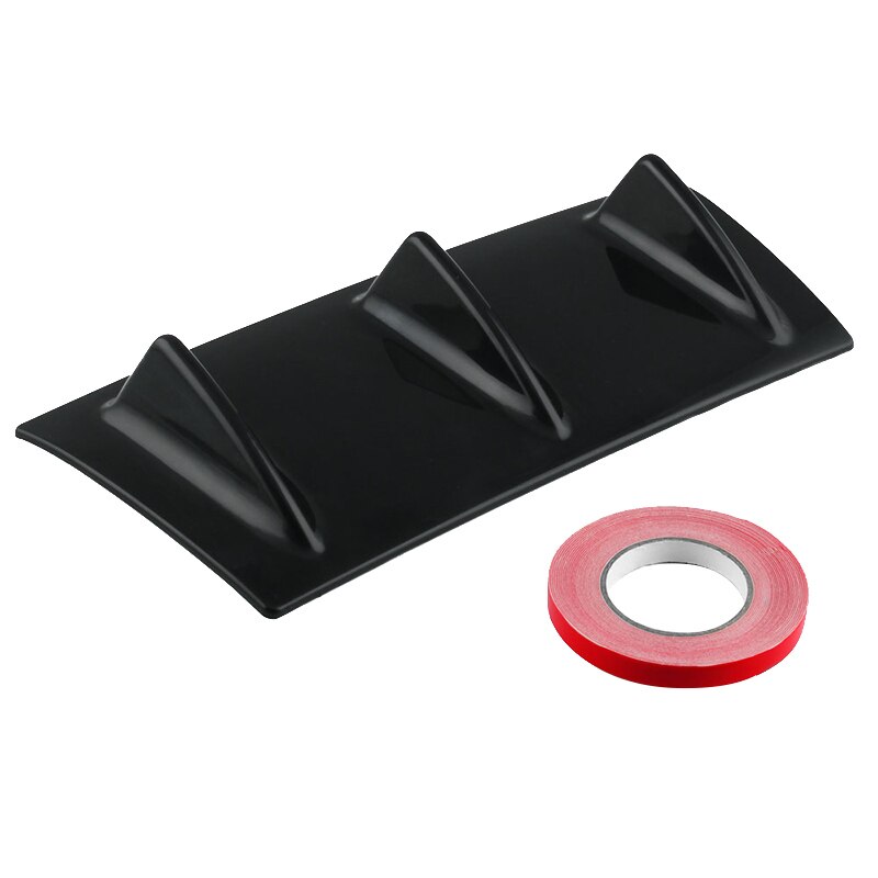 Auto Hintere Stoßstange Lippe Diffusor Flosse Glanz Schwarz ABS Diffusor Flosse Hai für BMW 330e M235i Kompakte 520d 518d 428i 530d 130i: Schwarz 3 Flosse