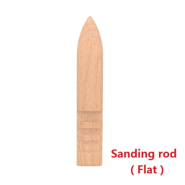 De cuero pulido impermeable herramienta Multi-Tamaño de madera maciza Leathercraft del borde pulidora para Borde de cuero de punta de herramienta pulidora: rod ( flat )