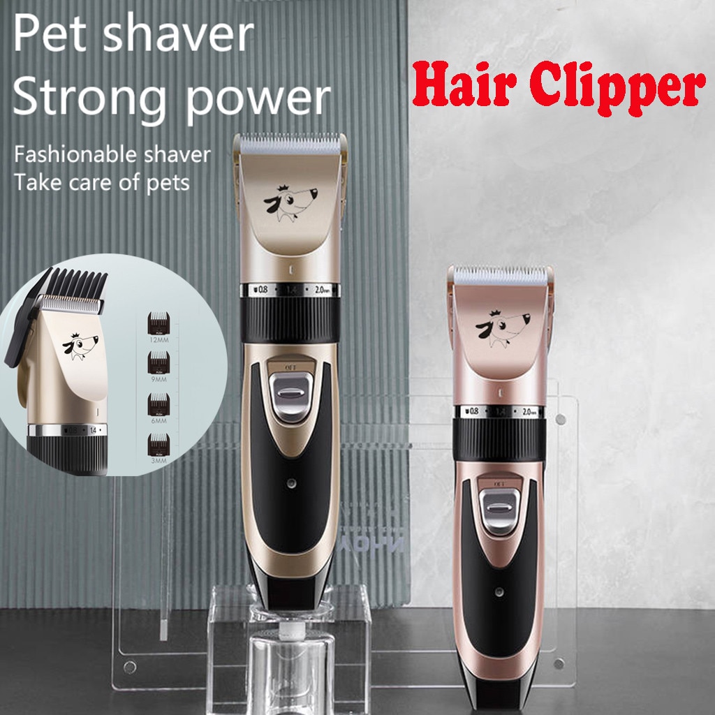 dog grooming Pet Metal Hair Clipper Electric Cordless Hair Grooming Home Haircut триммер для собак