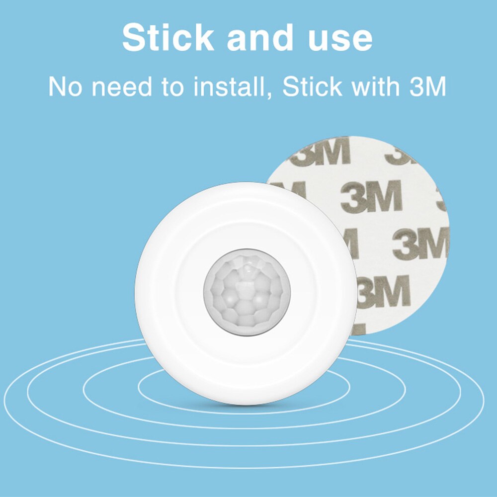 Tuya USB Powered PIR Motion Sensor Detector 360° Detection WIFI Movement Sensor Smart Life APP Home Security Alexa Routine Set