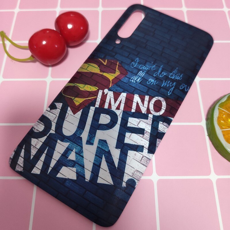 Emboss back shell For Xiaomi Mi 9 Mi9 Battery Cover Door Housing Replacement Repair Spare Parts 3M Glue for xiaomi 9