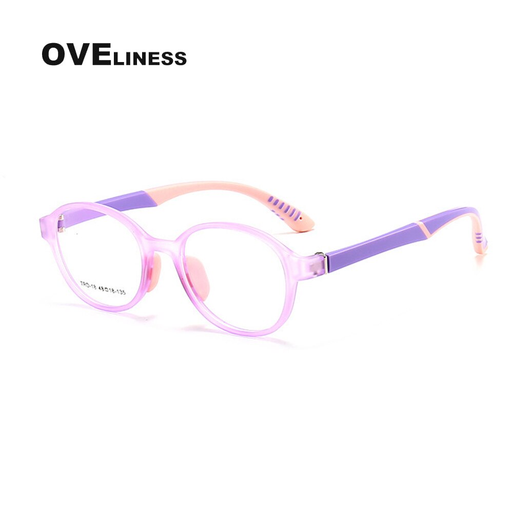 Occhiali da vista per bambini ottici montatura per ragazzo ragazza TR90 miopia occhiali da vista occhiali protettivi per bambini occhiali montature per occhiali: purple