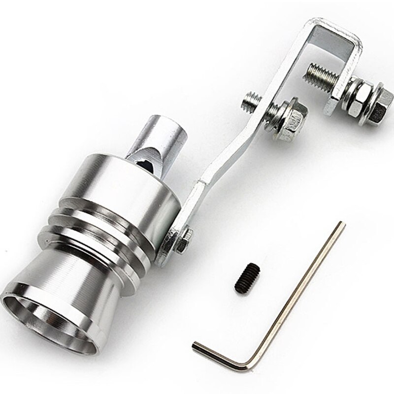 Silenciador de silbato de sonido Turbo Universal para motocicleta, tubo de escape, simulador de válvula de soplado automático, accesorios para coche, tamaño S 18mm: Default Title